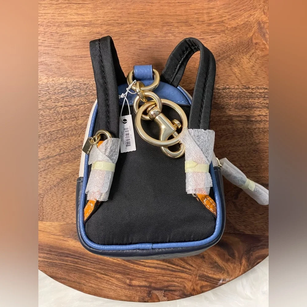 Coach Multicolor Mini Backpack Keychain - Picture 2 of 4